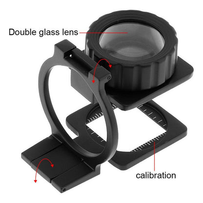Lupa Con Soporte Portatil Lupa Joyero Plegable 15x28mm
