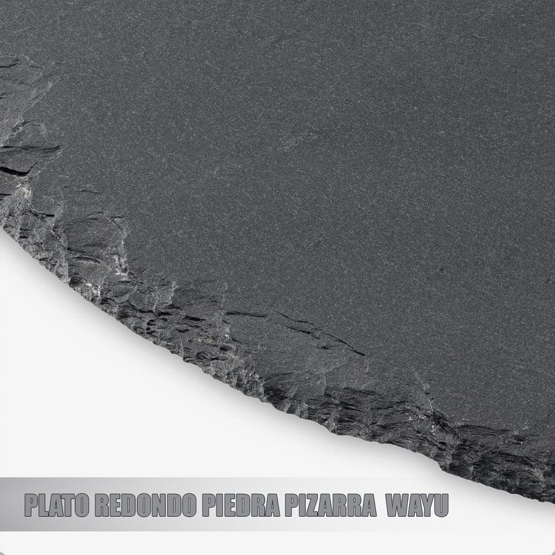 Plato Redondo De Piedra Pizarra Plato Wayu Platos De Piedra Pizarra Arcashopping Bandeja De Piedra Plato Decorativo De Piedra Platos Cocina Wayu 25 Cm Platos Redondos