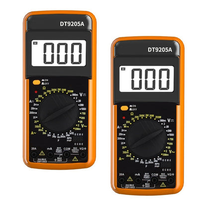Pack X2 Tester Electrico Digital Multimetro Dt-9205a Multite