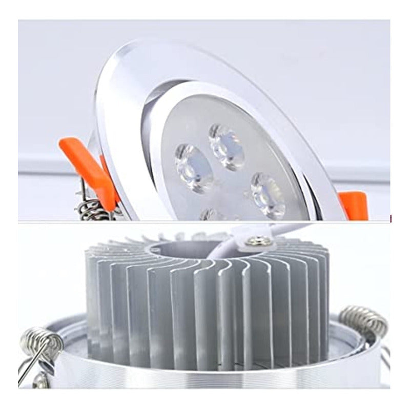 Pack X4 Focos Led Embutidos 9w Luz Fria Led Focos Led Embuti