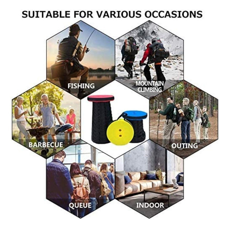 Silla Plegable Camping Piso Plegable Plastico Tabure Portati