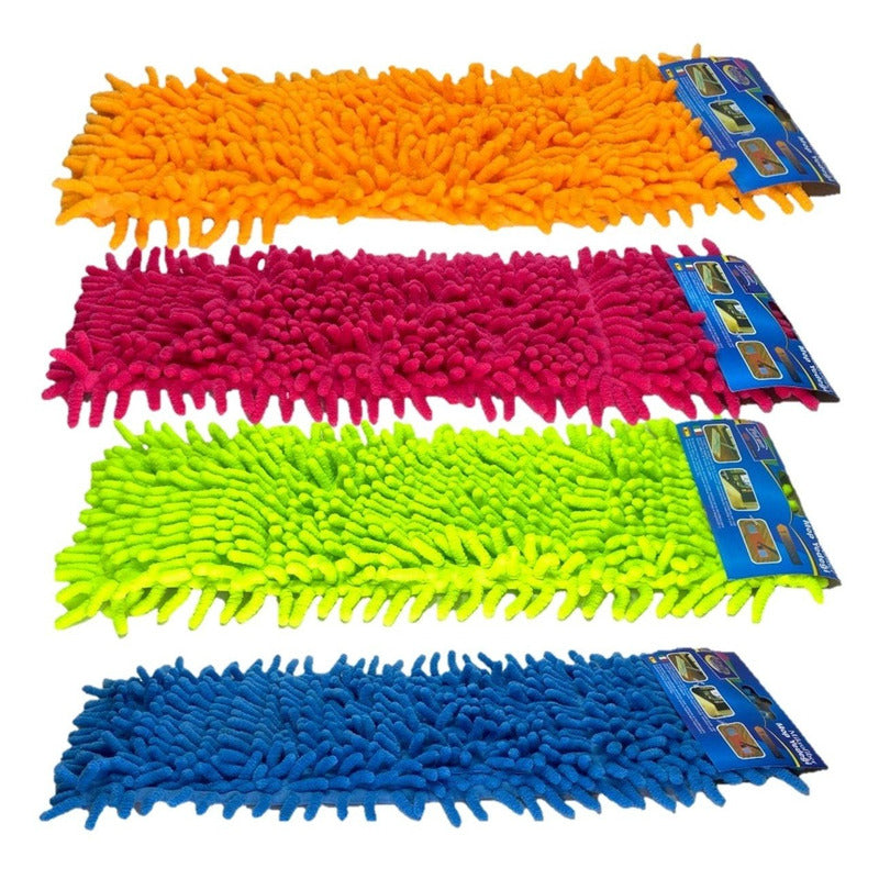 Repuesto Mopa Shaggy Paño Microfibra Limpieza Absorvente
