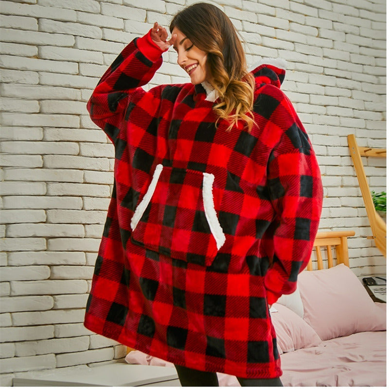 Pijama Micropolar Mujer Felpa Manta Polar Sherpa Hombre