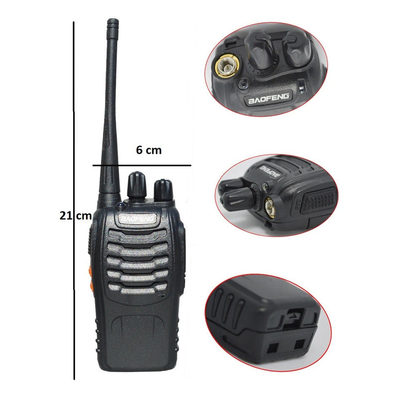 Radio Transmisor Walkie Talkie Radio Portátil Waki Toki