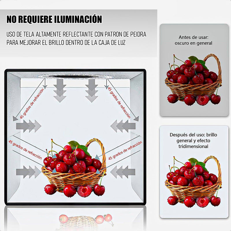 Mini Estudio Fotografico Led Caja Fotografica Led Plegable Arcashopping Caja Ledfotografica Para Productos Caja De Luz Para Fotografía Profesional Portátil Caja Led Para Fotografias