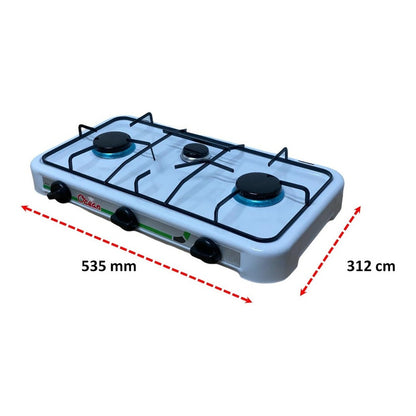 Cocinilla A Gas Camping Cocina Portatil 3 Plato Cocinillas