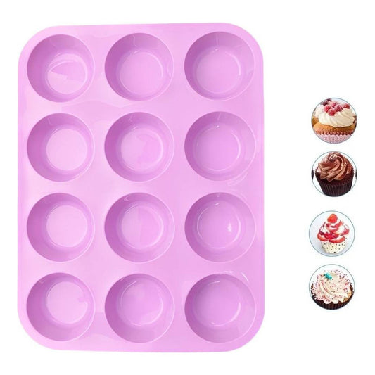 Molde Muffins Molde De Silicona 12 Cup Molde Cupcakes Repost