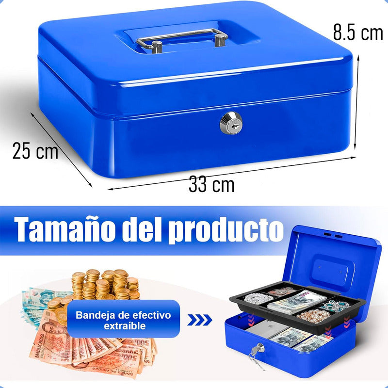 Cajas Fuertes Caja De Seguridad Caja De Dinero Metalica Llav