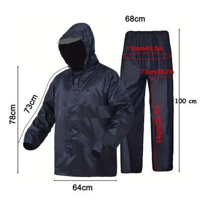 Traje Lluvia Impermeable Trajes De Agua Impermeable 2 Pcs