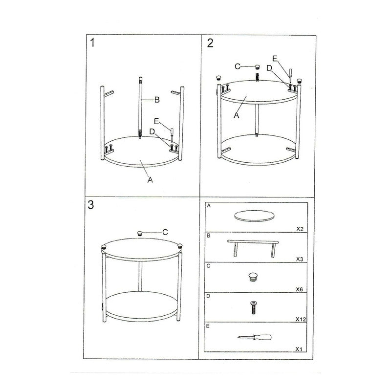 Mesa Centro Mesa Auxiliar Decorativa Mesa Madera 2 Niveles