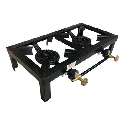 Fogon Doble Fogon Gas Fogón 2 Platos + Kit De Instalación