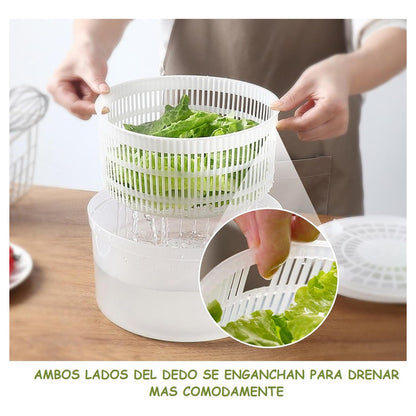 Escurridor Vegetales Centrifugador Verduras Secador Verduras