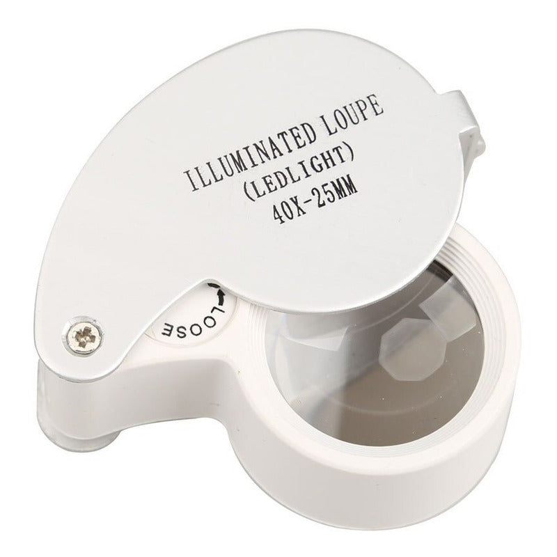 Lupa Geologica Lupa 40x25mm Led Lupa Joyero Con Luz