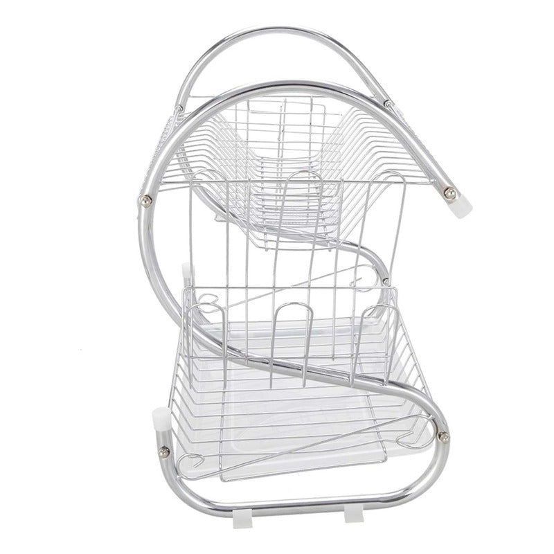 Escurridor Trastes Platos Fregadero Acero Inoxidable Moderno