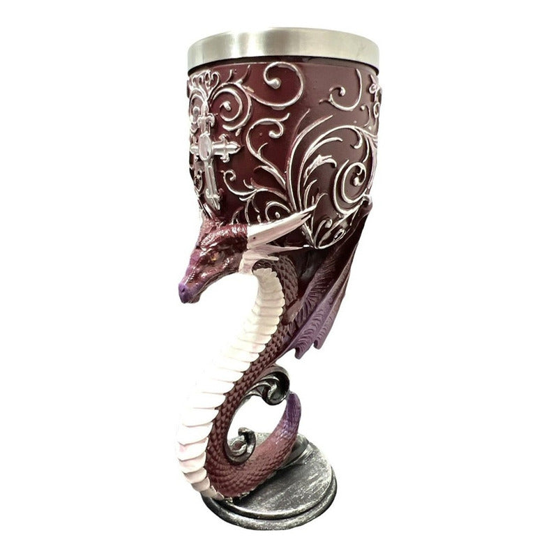 Copa Caliz Medieval Copa Vikingo Copa Gotica Resina Y Acero