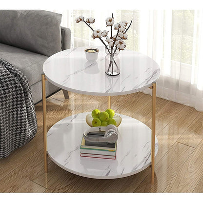 Mesa Centro Mesa Auxiliar Decorativa Mesa Madera 2 Niveles