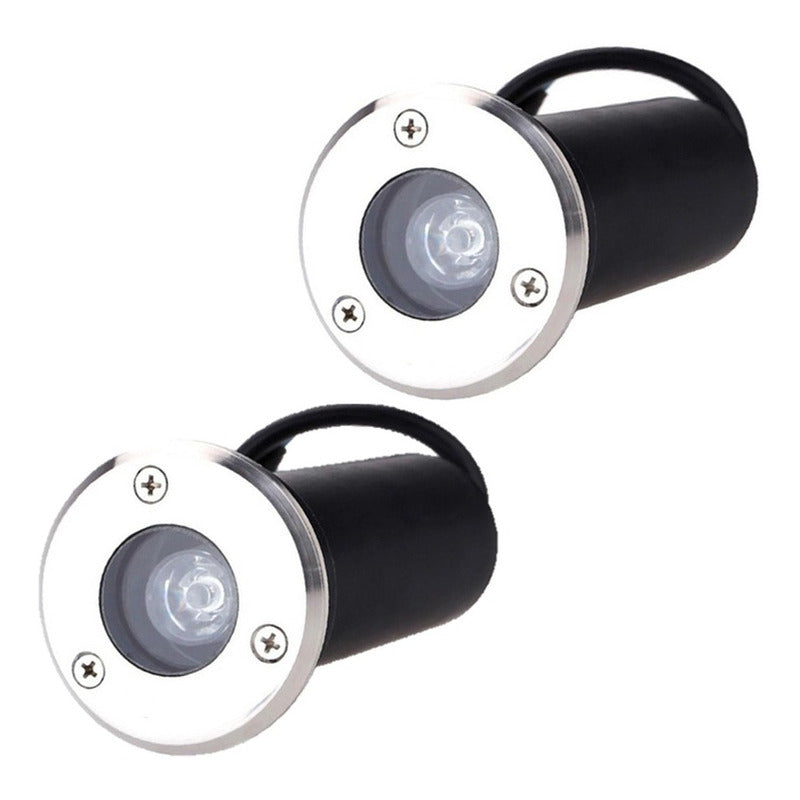Pack X2 Focos Embutidos Led Focos Embutidos Focos Piso 1w