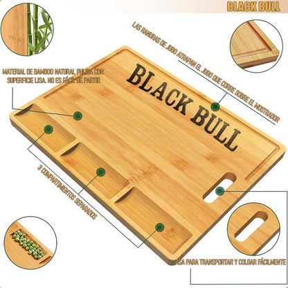 Tabla De Cocina Tabla De Picoteo Madera Bamboo Tabla Cocina Arcashopping Tabla De Picoteo Black Bull Tablas Madera De Mamboo 39 Cm Tabla De Madera Black Bull Bandeja De Picoteo