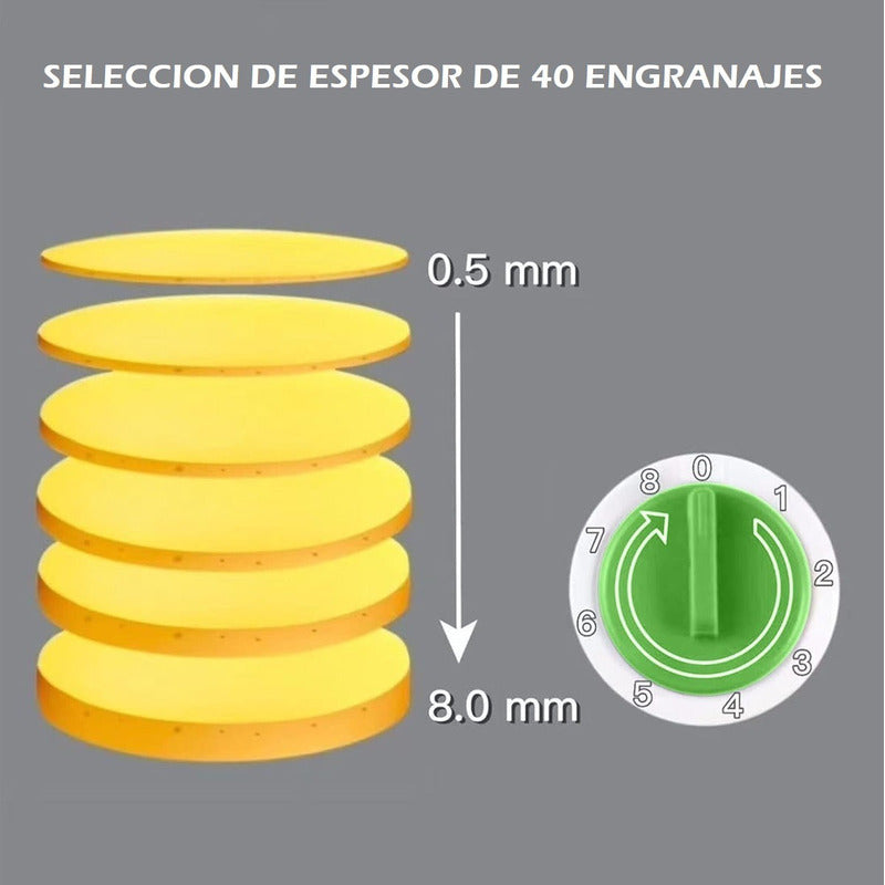 Rebanador Queso Vegetales Frutas Rayador Cortador