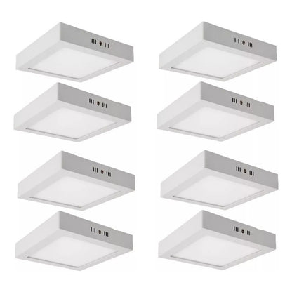 Pack X8 Foco Led Foco Led Sobrepuesto 12w Lamparas Techo