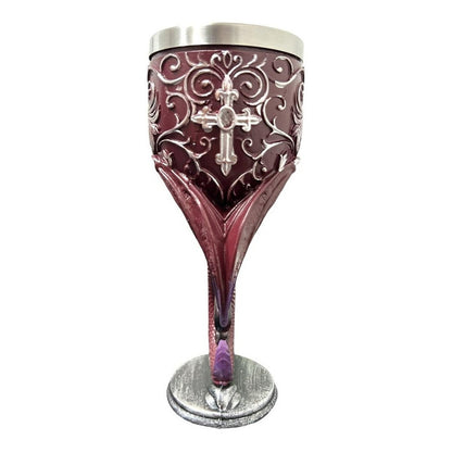 Copa Caliz Medieval Copa Vikingo Copa Gotica Resina Y Acero