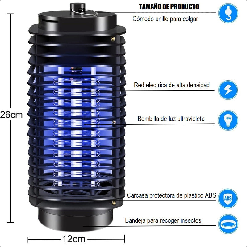 Mata Insectos Electrico Mata Moscas Electrico Lampara Uv Lampara Mata Mosquitos Arcashopping Mosquito Killer Led Mosca Insectos Lámpara Repelente Mosquitos Insectos Lampara Portátil Para Moscas