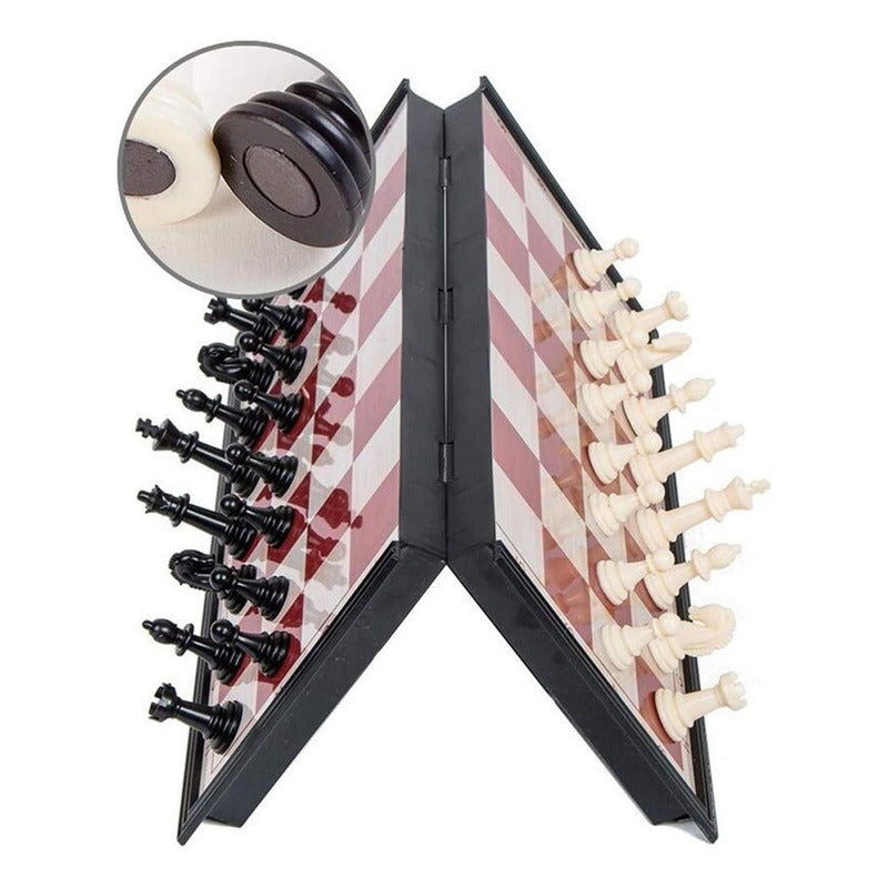 Tablero Ajedrez Plegable Ajedrez Magnético Juego De Ajedrez