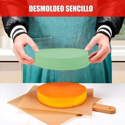 Molde Torta Redondo Molde Queque Molde Silicona Reposteria