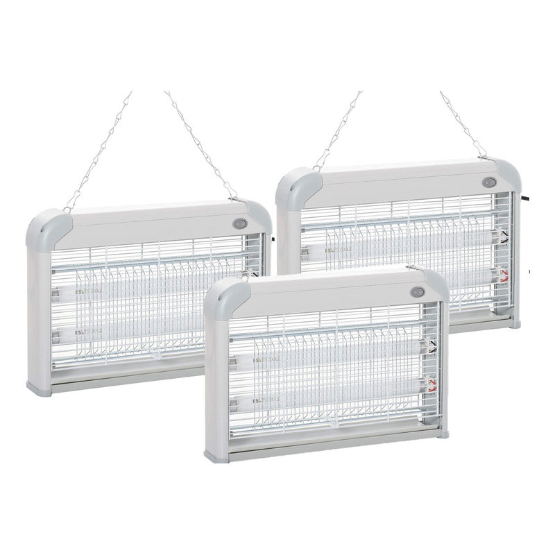 Pack X3 Lamparas Atrapa Moscas Trampas Mata Moscas Electrico