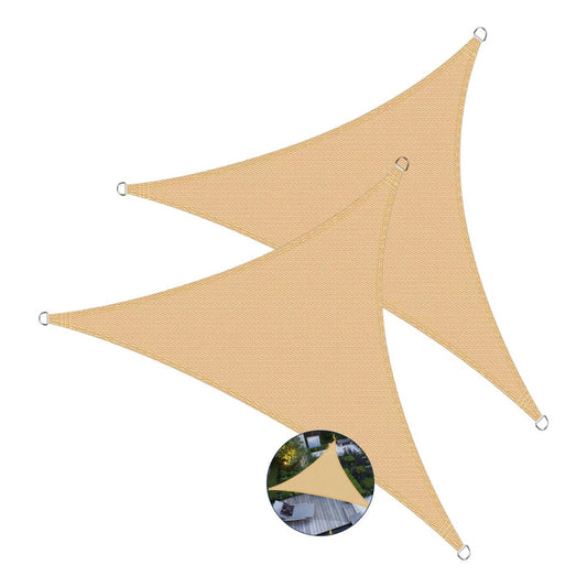 Pack X2 Toldo Vela Sombra Triangular Toldo Terraza 5x5x5m