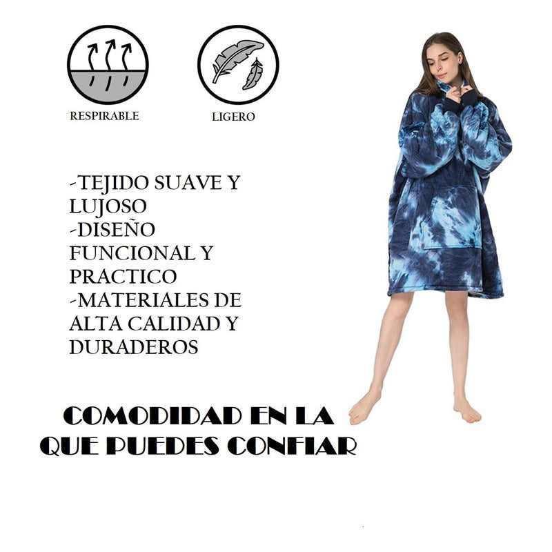 Manta Polar Bata Mujer Poleron Chiporro Hombre Poleron Felpa