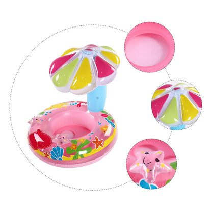 Flotador Inflable Para Niños Sombrilla Piscina Bebes