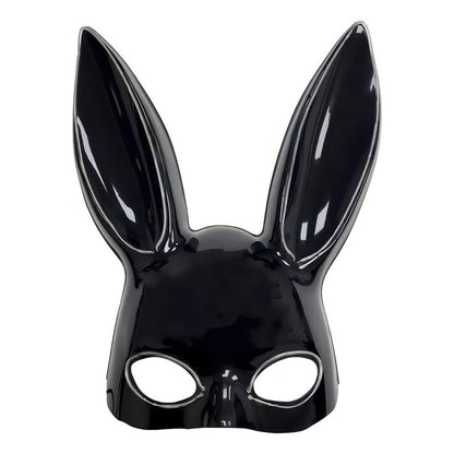 Mascara Conejita Negra Plastica Mascara Con Luces Led Coneja Haloween Arcashopping Mascara De Conejita Con Luces Mascara Para Halloween Disfraz