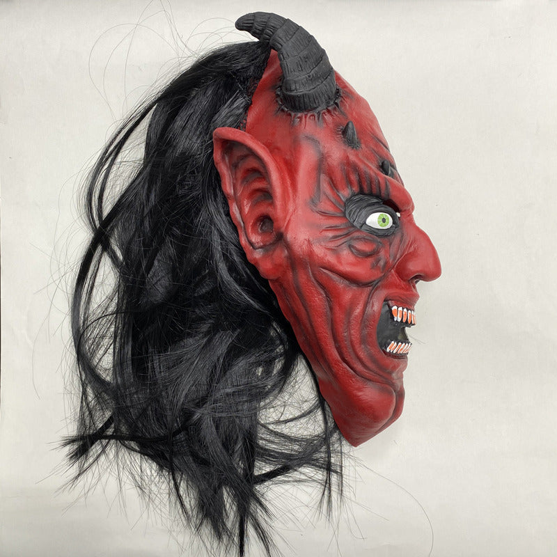 Máscara De Látex Demonio Máscara De Terror Halloween Disfraz