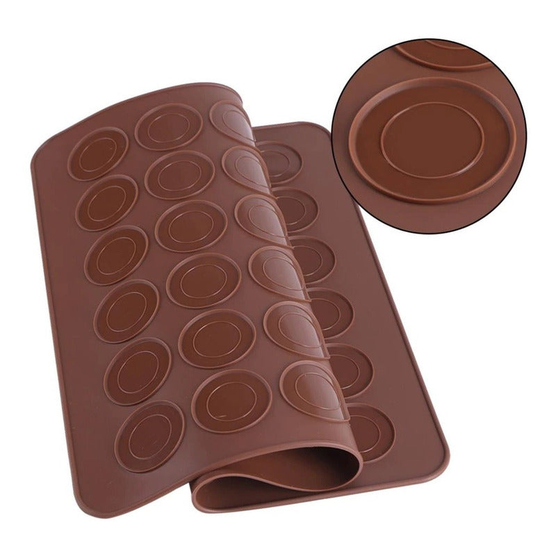 Pack X2 Molde Silicona Tapete Macaron Lamina Para Hornear 30