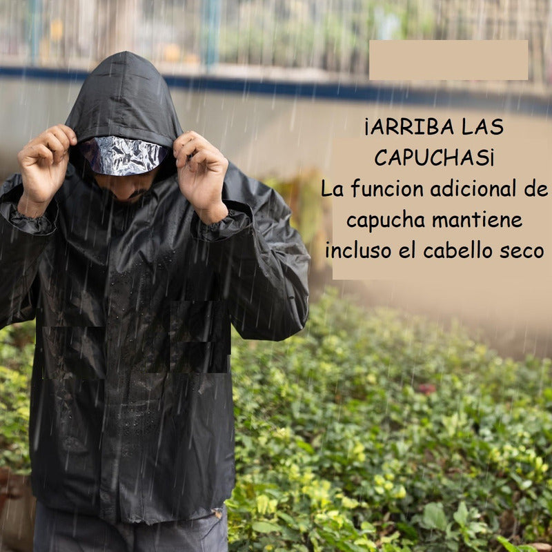 Traje Lluvia Impermeable Trajes De Agua Impermeable 2 Pcs