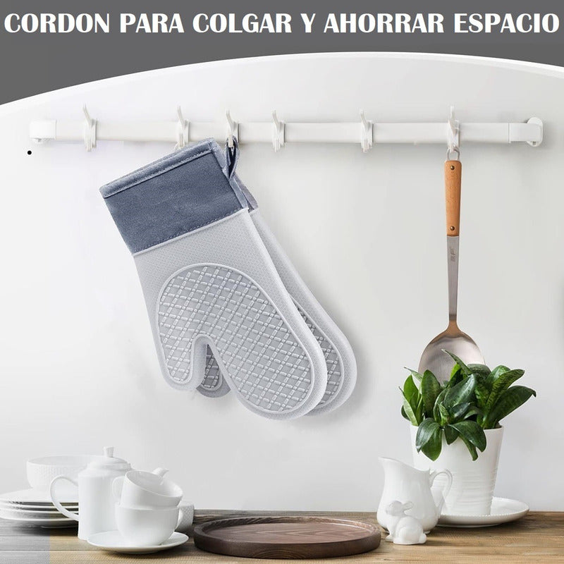 Guantes Para Horno Toma Ollas Guantes De Silicona Cocina