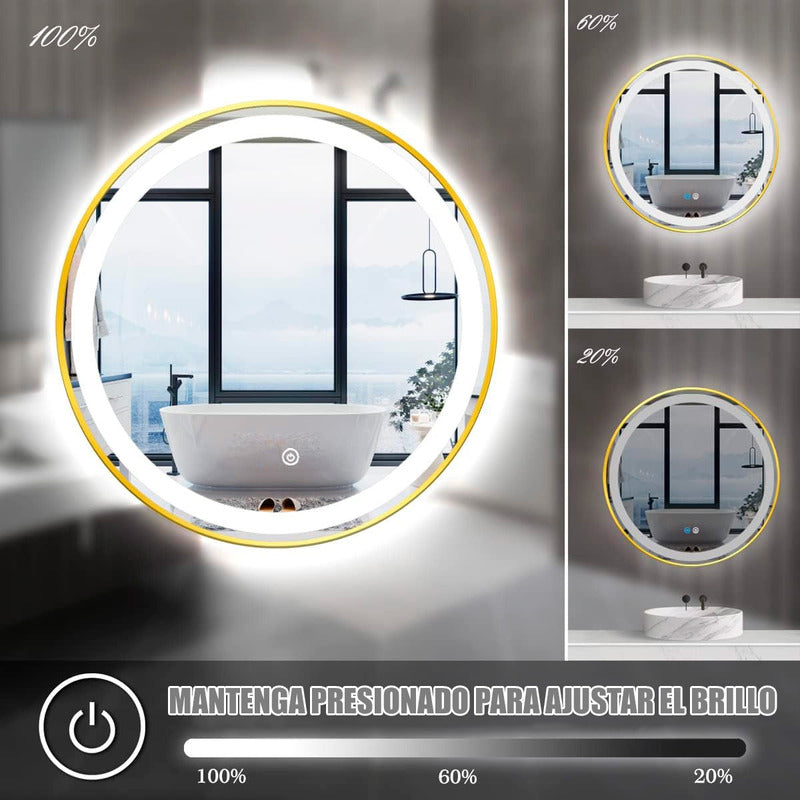 Espejos Led Espejo Redondo Decorativo Espejos Colgantes Led