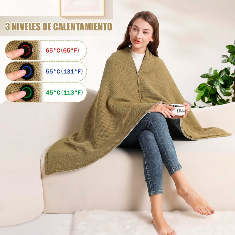 Manta Calentadora Manta Recargable Portatil Manta Calefactor Manta Arcashopping Calefactora Usb Manta Calefactora De Franela Manta Calefactora Eléctrica Chal Térmico Para Mujer