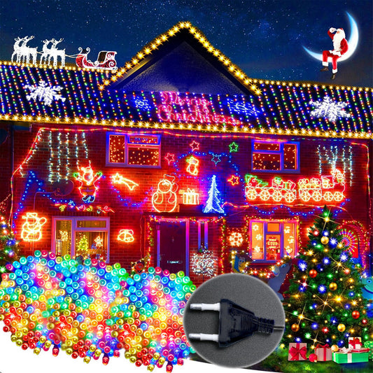Pack X3 Luces De Navidad Guirnalda 100 Led Multicolor
