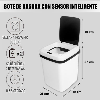 Basurero Con Sensor Basurero Automatico Papelera Inteligente