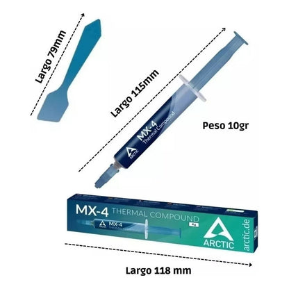 Pack X2 Pasta Térmica Disipadora Con Espátula Pasta Pc 4gr