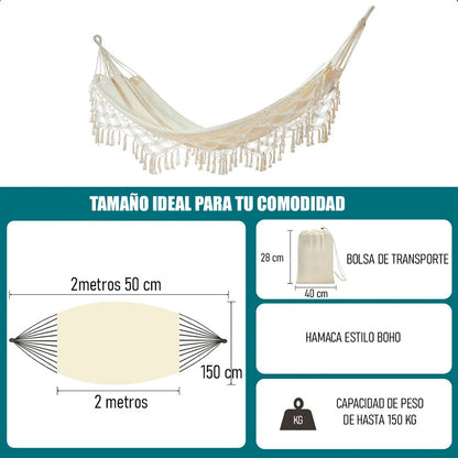 Hamacas 100% Algodon Premium 2 Plazas Hamacas