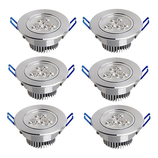 Pack X6 Foco Led Embutido Luminaria Led 3w Focos Embutidos