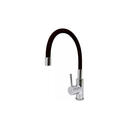 Griferia Cocina Negra Aqualaf Flexible Movil Mayor Caudal Acabado Mate Color Negro