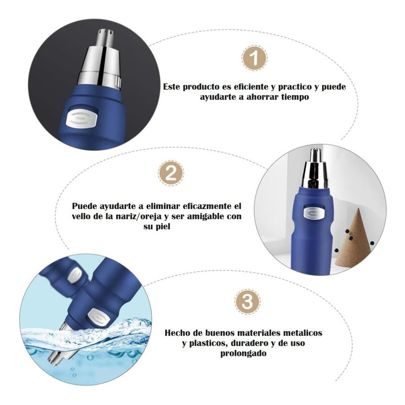 Afeitadora Recortadora De Nariz Orejas Trimmer Nasal Inalamb