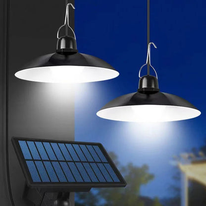 Lampara Led Solar Colgante Con Control 90w Cobertizo De Luz