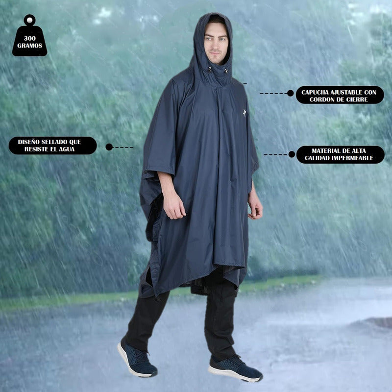 Poncho Lluvia Impermeable Chaqueta Impermeable Lluvia Traje