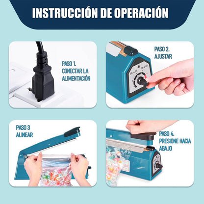 Máquina De Sellado Selladora De Bolsas Sellador Térmico Por Impulso Arcashopping Maquina Para Sellar Bolsas De Plastico Máquina Sellado Térmico Manual Máquina De Envasado De Alimentos