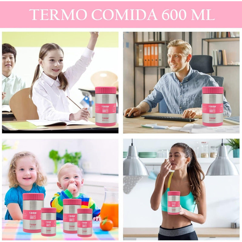 Termo Comida 600ml Termo Acero Inoxidable Keep Lonchera Kee